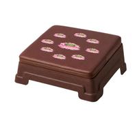 Harilla Cuscino per Ginocchio per Inginocchiarsi Sgabello per Meditazione Seduta per Preghiera Design Basso E Largo con Top Imbottito Base Sagomata per, Nove Fiori Di Loto Aggiornati