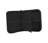 Harilla Custodia per uncinetti, portatile, unica, versatile, facile da trasportare, con tasche a rete, custodia organizer per uncinetti per accessori da, Nero