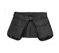 Harilla da Cintura Multiscomparto Borsello da Cintura Borsa da Esterno Pouch Porta Attrezzi in Poliestere con Rivestimento Idrorepellente E Chiusura Cerniera, Nero, Nero
