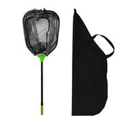 Harilla da Pesca telescopico Antiscivolo, Accessorio Portatile con Rete Profonda e Asta telescopica per la Pesca al persico in Acqua Dolce dalla Barca.