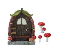 Harilla Decorazione Dell'albero delle Fate, Porta della Casetta da Gioco per Il Cortile, Arte di