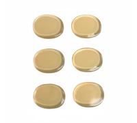 Harilla Drum Damper Pad Gel Smorzatore Batteria Cuscinetto Silenzioso Pad Antirisonanza in Silicone Riutilizzabile Lavabile Adesione Forte Adatto per Prove Studio Palco, Arancione
