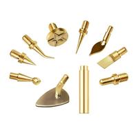 Harilla Engraving Iron Tips Set Punte Saldatura Incisione Pirografia Trimming Compatibile con Manico Intercambiabile M4 Multi Teste per Legno Plastica Studio, Punte Per Pirografia Con Filettatura 936