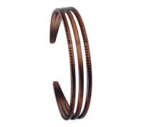 Harilla Fascia per capelli da da bambina con tre file per leggere e scrivere, materiale PC, Marrone