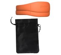 Harilla Fascia Rotulea in Silicone per Supporto Ginocchio Flessibile E Morbido per attività Sportive Multifunzionale 3,15x1,04 Pollici con Borsa con Coulisse, 2 Pezzi Arancioni