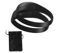 Harilla Fascia Rotulea in Silicone per Supporto Ginocchio Flessibile E Morbido per attività Sportive Multifunzionale 3,15x1,04 Pollici con Borsa con Coulisse, 2 Pezzi Neri