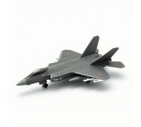 Harilla Fighter Jet Modello da Caccia Aereo Militare Miniatura Statico Profilo Moderno Riprodotto con Dettagli di Pannelli E Marcature Trasparente Carrello