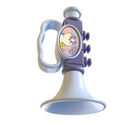 Harilla Giocattolo Fischietto Che Soffia a Forma di Tromba, Divertente Strumento Musicale per Lo Sviluppo Sensoriale, per Bambini dai 2 Ai 4 Anni, Regali di C, Blu