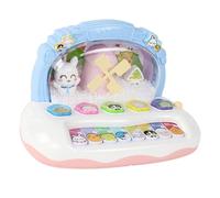 Harilla Giocattolo interattivo per animali con musica, apprendimento musicale per bambini, blu