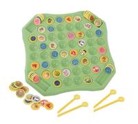 Harilla Gioco di Abbinamento per Bambini Gioco da Tavolo Apprendimento E Riflessi con Tabellone con Posizioni Incassate 52, Array, Tema Animali, Medio 23 23 2 Cm