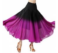 Harilla Gonna da Ballo Donna Gonna Danza Gonna Lunga Gonna Svasata a con Tessuto E Morbido per Movimenti Scorrevoli Elastico, As6, Alpha, XL, XL, Numeric_100, Regular, Regular, Array, Viola