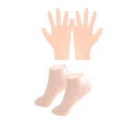 Harilla Guanti e calze di silicone per donne, spa leggero, pratiche per le mani di cura dei piedi, tacchi per la cura delle mani per l'estate invernale, Colore Della Pelle