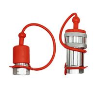 Harilla Idraulico Flat Face Connettore Rapido Set Raccordi Accoppiatore con Tappo Antipolvere in Acciaio Durevole per Agricoltura Costruzione Silvicoltura, Npt da 3 a 8