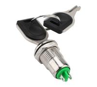 Harilla Interruttore a chiave elettronico 2 posizioni Interruttore di blocco a cilindro da 12 mm 2 chiavi on/off Blocco chiave per accensione elettronica
