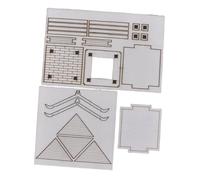 Harilla Kit di Montaggio per Modelli di edifici Fai da Te, Kit di Artigianato Fai da Te 1/50, Regalo di Compleanno, Decorazione per Micro paesaggi, Padiglione