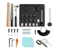Harilla Macchina Piegatubi per Anelli con Kit Accessori Completo con Mazza in Legno E Calibro a Spirale per Misurare le Dimensioni Degli Anelli Adatto per Botteghe Artigiane