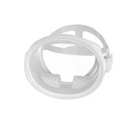 Harilla Maschera Subacquea Occhiali da Immersione Snorkeling Visiera Integrale Campo Visivo Ampio Vetro Temperato Guarnizione Stagna Silicone Fascia , Bianco