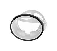 Harilla Maschera Subacquea Occhiali da Immersione Snorkeling Visiera Integrale Campo Visivo Ampio Vetro Temperato Guarnizione Stagna Silicone Fascia , Nero E Bianco