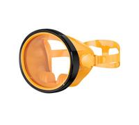 Harilla Maschera Subacquea Occhiali da Immersione Snorkeling Visiera Integrale Campo Visivo Ampio Vetro Temperato Guarnizione Stagna Silicone Fascia , Nero E Arancione