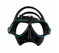 Harilla Maschera Subacquea Occhialini Snorkel Immersione Design Compatto Ampia Antappannamento per Uso Prolungato Fascia Testa Regolabile Adatta a Snorkeling , Blu, Nero