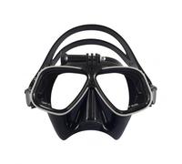 Harilla Maschera Subacquea Occhialini Snorkel Immersione Design Compatto Ampia Antappannamento per Uso Prolungato Fascia Testa Regolabile Adatta a Snorkeling , Argento, Nero