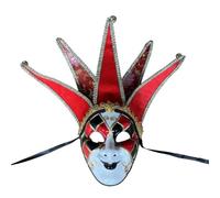 Harilla Maschera Veneziana con Cuffia a Punta E Decorazioni Sfarzose per Sagre E Feste Popolari Adatta per Attori E Artisti di con Materiale in Velluto Resistente