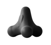 Harilla Massaggiat Quadrilob Protuberanze Rilassante Massaggiat Manuale con perficie Texturizzata Compatto Strumento di Automassaggio per, Sacchetto Grigio
