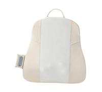 Harilla Massaggio Schiena Dispositivo Massaggiante Termico Cuscino Sostegno Posturale Funzione Timer Integrata Tessuto Tecnico Adatto per Relax in Poltrona Le, Beige