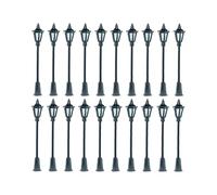 Harilla Mini Modelli di lampioni stradali, Illuminazione 1/75, modellismo Ferroviario, lampione per Oggetti di Scena fotografici, 20 Pezzi