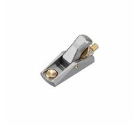 Harilla Mini Pialla a Basso Angolo Pialla Manuale da Banco Pialla a Mano Pialla da Falegname con Corpo in Lega di Alluminio per Lavorazioni di Dettaglio E, Argento