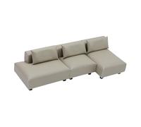 Harilla Miniatura Divano Casa delle Bambole Sofa Miniature Bambini Giocattolo Immaginazione Mobile Camera Micro Scena Ornamento Artificiale Adatto per Decoraz, M 1row Gray