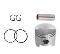 Harilla Mower Piston Assembly Pistone Motore Pistone Completo Gruppo Pistone Fasce Elastiche Struttura in Metallo con Scanalature E Foro Perno per Ripristino