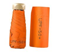 Harilla Ombrello da viaggio compatto, robusto, alla moda, mini, pieghevole, Orangina