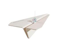 Harilla Ornamento da Appendere All'auto, Diffusore di Profumo per Auto, Ciondolo Universale per Specchietto Retrovisore, Ciondolo a Forma di Aeroplano di, Bianco Beige