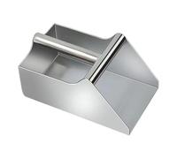 Harilla Paletta Acciaio Inox per Pulizia Domestica Spazzatura Raccolta Detriti Scopa Manuale con Manico Struttura Resistente Adatta per Casa Giardino Fattoria, 25 Cm X 14.5 Cm X 12