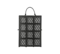 Harilla Pannello Appeso per Orchidee con Griglia a Maglie E Manico per Appenderlo a Ganci con Telaio Robusto E Viti di Assemblaggio per Coltivazione Verticale Adatto per Terrazzi, 22 X 16 CM