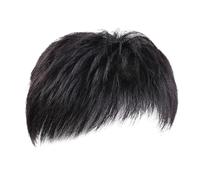 Harilla Parrucca da uomo per capelli corti da uomo, con clip per capelli umani, per attività all'aperto, da indossare ogni giorno, per viaggi, feste maschili