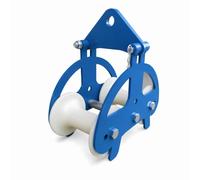 Harilla Pesante per Cavi Guida Rullo Ruota Tenditore con Design Compatto Industriale E Scorrimento Supporto per Tiri Pesanti in, 160 140mm, Due Ruote Tipo H, Ruota In Nylon