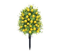 Harilla Pianta Artificiale da Giardino Plake 22" Arbusti Finti Verdi per Feste