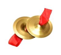 Harilla Piatti a per Bambini Strumenti Musicali in Rame Accessori Percussioni Adatti per Educazione Musicale Intrattenimento Familiare, 15 Cm