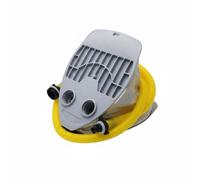 Harilla Pompa a Piede Gonfiatore Manuale Portatile Compatta Funzione Doppia per Gonfiaggio Sgonfiaggio Struttura Ergonomica Adatta a Campeggio Barca Mare, Pompa A Pedale Q9
