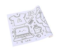 Harilla Poster da colorare per pareti per bambini Carta 12x118 pollici Accessori Uso interno o esterno Retro appiccicoso Regalo di compleanno Modelli creativi, Uso quotidiano