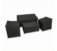 Harilla Protezione Impermeabile per Arredi da Giardino con Struttura Rigida E Lacci Inferiori in Tessuto Oxford Nero per, Size to 2, Moderno Minimalista, Colore Nero, Materiale Oxford 210D