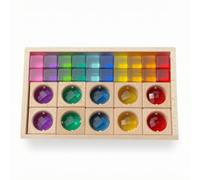 Harilla Puzzle in Legno Resistente | perficie Liscia a Incastro, Tavoletta Montessoriana, Struttura a Basso Profilo, Giocattolo, per Scuola Infanzia, Bambini, Stile B