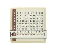 Harilla Pythagorean Table Multiplication Table Sliding Game Wood Subsidy Interactive Teaching Aid Compact Suitable for Children Students Home