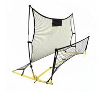 Harilla Rete da Calcio per Bambini Porta Rimbalzante Allenamento Rebounder Struttura Portatile Telaio in Ferro Rivestito Maglia Robusta Pieghevole Adatta per, 1.8 1.2 0.9 Metri