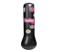 Harilla Sacco da Boxe Gonfiabile, Dispositivo per L'allenamento della Boxe, Giocattoli Gonfiabili per La Coordinazione, Sacco da Boxe per Il Fitness dei B, Nero