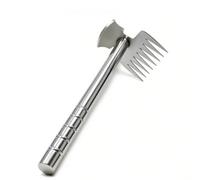 Harilla Sarchiatore a Doppia Testa | Robusto, Zappetta da Giardino con Rebbi, Ergonomico, Rastrello per Erbacce, Orto, Aiuole, 8 Denti