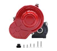Harilla Scatola Ingranaggi per Auto RC con Ingranaggi Motore in Scala 1:10 per Camion cingolato RC SCX10 II, Nero