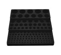 Harilla Scatola Porta Frese Organizzatore Punte Trapano Supporto per Utensili Vassoio di Stoccaggio con Base Rinforzata Adatto per Lavorazione CNC, Nero